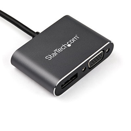 Startech.Com 2-In-1 Usb-C Multiport Video Adapter To Displayport 1.2 Or Vga - 4K CDP2DPVGA